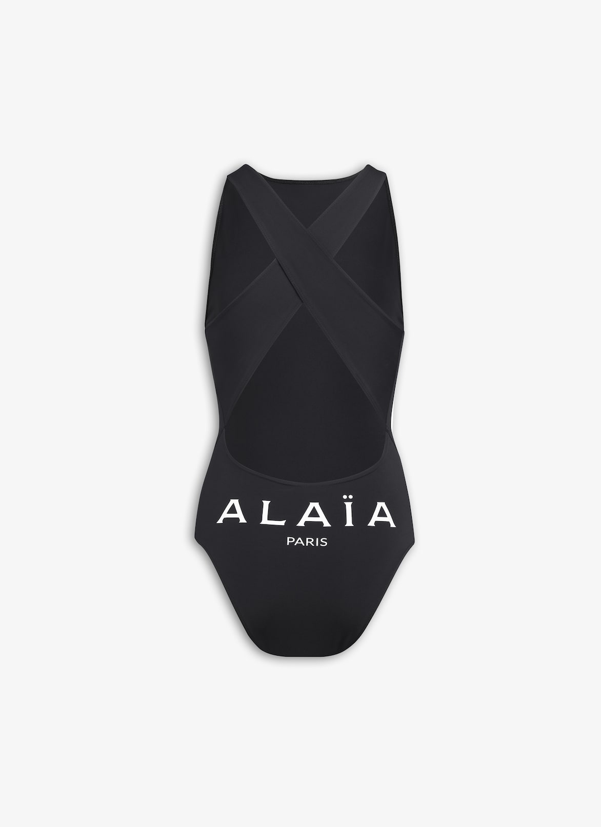 HALTERNECK ALAIA SWIMSUIT IN JERSEY ALAÏA BLACK HALTERNECK ALAIA SWIMSUIT IN JERSEY